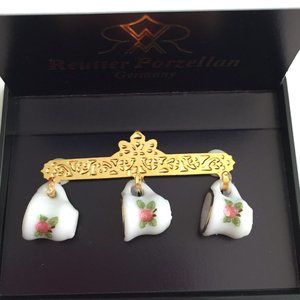 Dollhouse Miniature Reutter Porcelain Cups Set